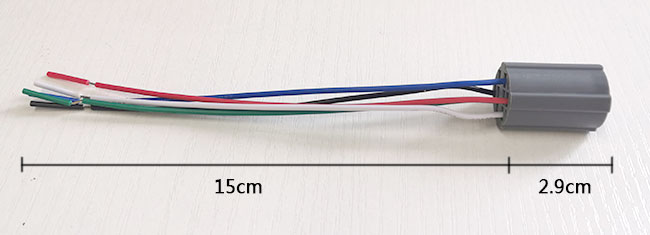 Tomada leve do soquete do interruptor de tecla para a trança do fio do Pin 15cm do furo de montagem 5 de 19mm