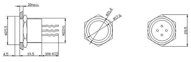 Metal o sistema Piezo do controle de acesso do diodo emissor de luz 12V 24V do símbolo do anel do interruptor de tecla