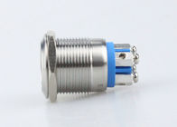 Self Reset LED Metal Push Button Switch 304 / 316 Stainless Steel Shell